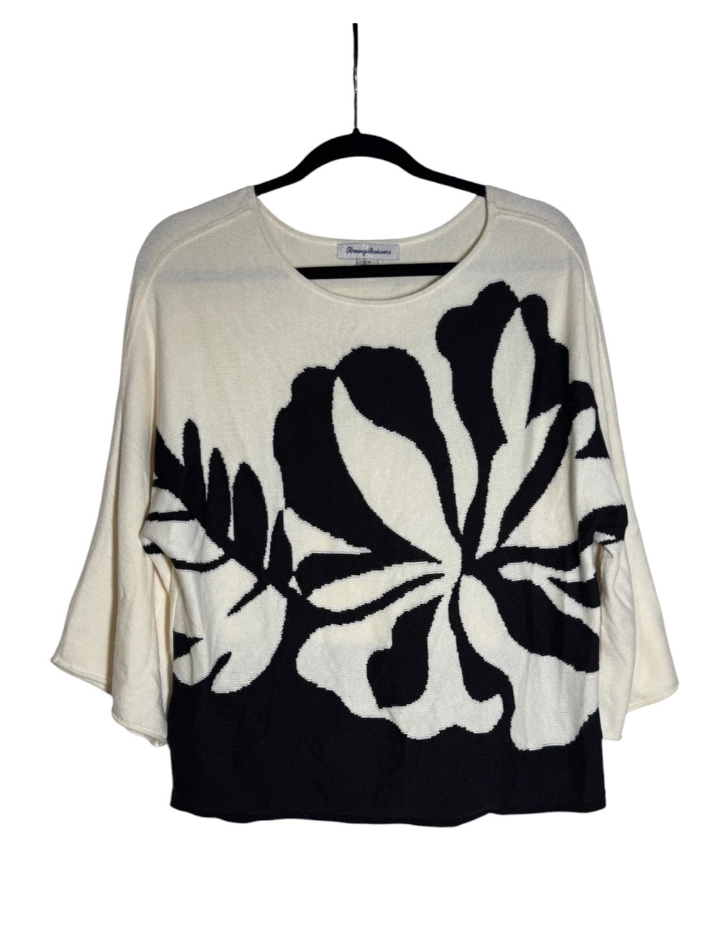 Tommy Bahama Hibiscus Hideaway Sweater CASHMERE Size Small Floral